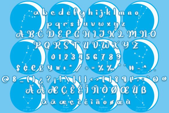 Aquarius Font Poster 4