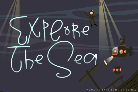 Aquatic Park Font Poster 2