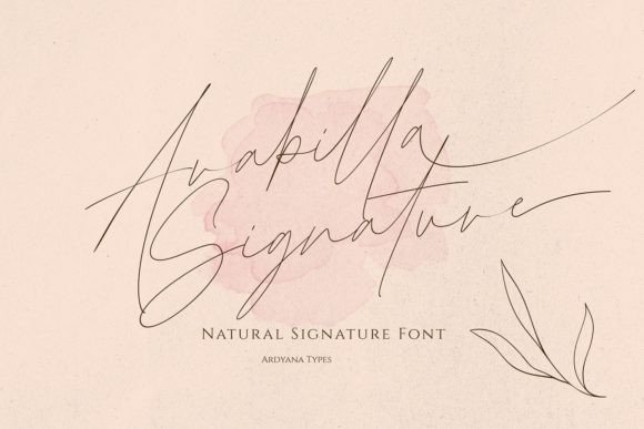 Arabilla Signature Font Poster 1