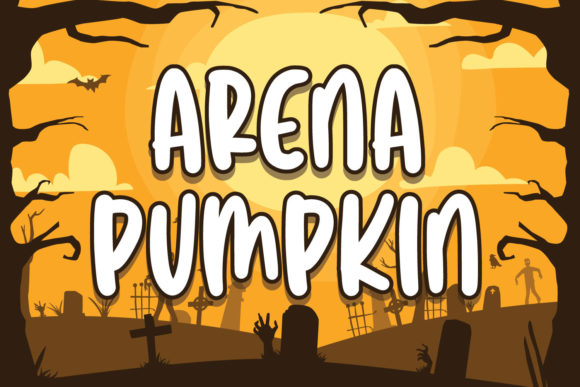 Arena Pumpkin Font Poster 1