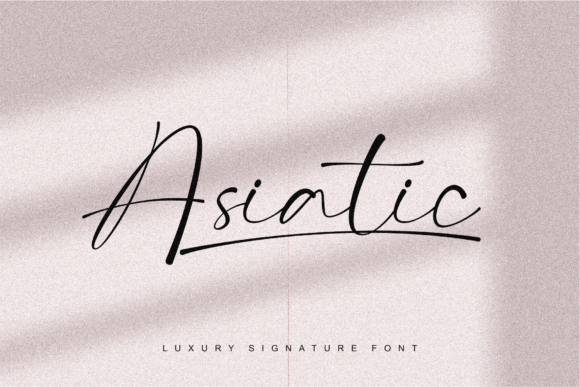 Asiatic Signature Script Font