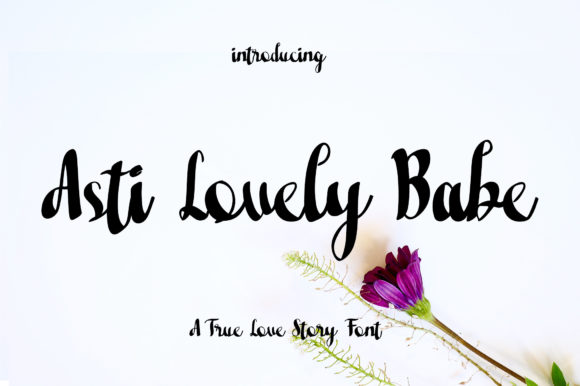 Asti Lovely Babe Font Poster 1
