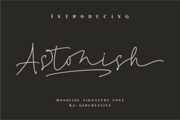 Astonish Font Poster 1