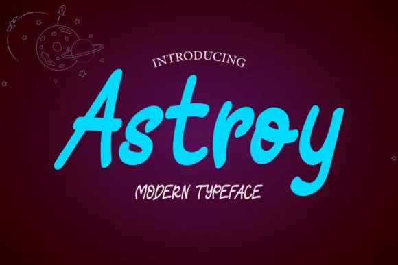 Astroy Font Astroy Font Poster 1
