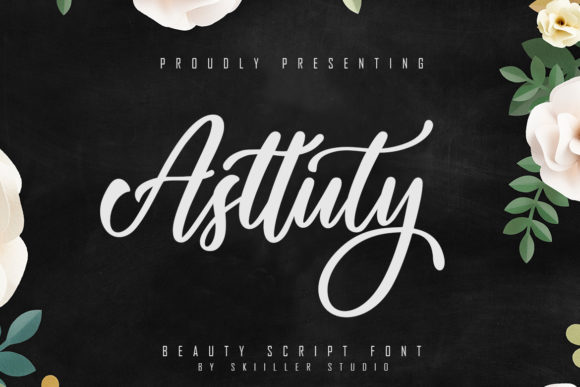 Asttuty Script Font Poster 1