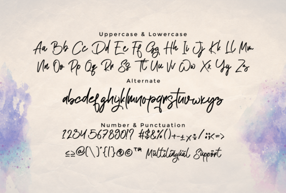 Atakana Script Font Poster 2