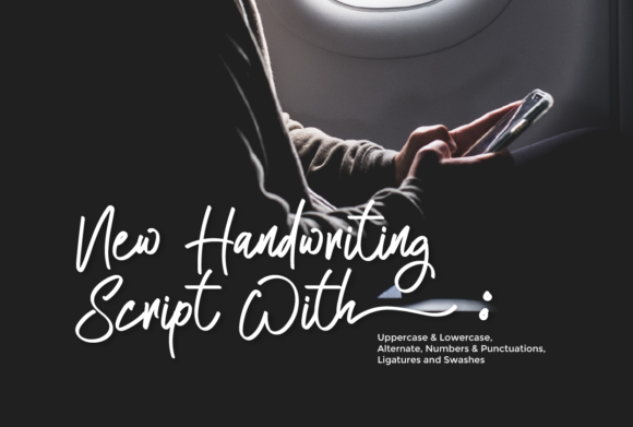 Atakana Script Font Poster 11
