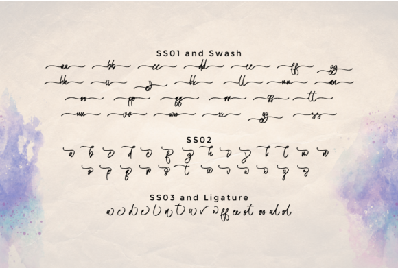 Atakana Script Font Poster 3