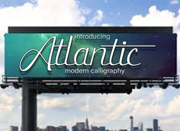 Atlantic Font Poster 1