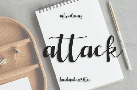 Attack Font Poster 1