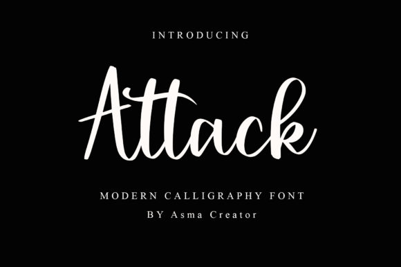 Attack Font Poster 1