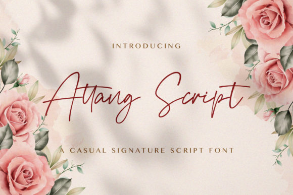 Attang Script Font Poster 1