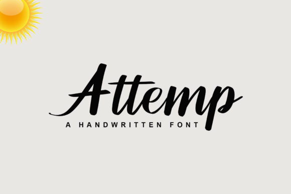 Attemp Font Poster 1