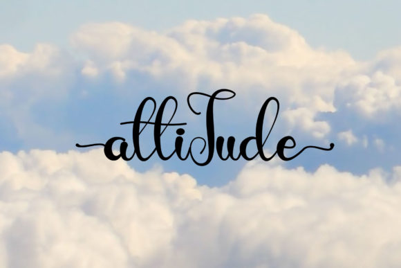Attitude Font Poster 1