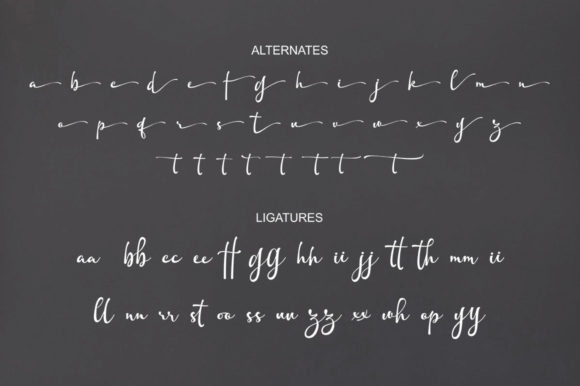 Aunther Signature Font Poster 10