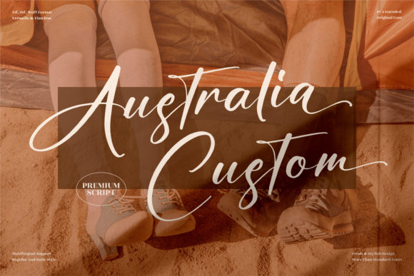 Australia Custom Font Poster 1