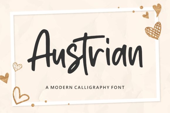 Austrian Script Font Poster 1