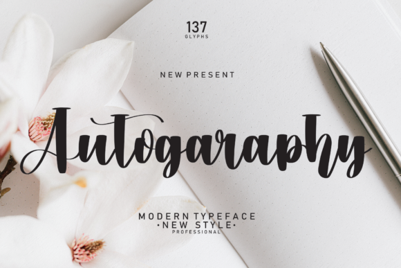 Autogaraphy Font Poster 1