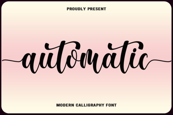 Automatic Font Poster 1