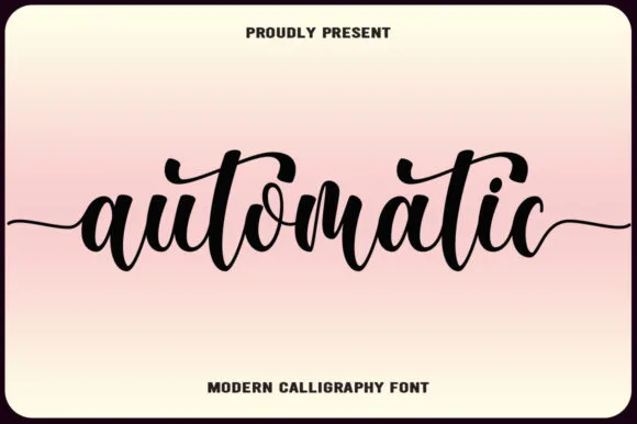 Automatic Font Automatic Font Poster 1