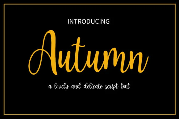 Autumn Font Autumn Font Poster 1