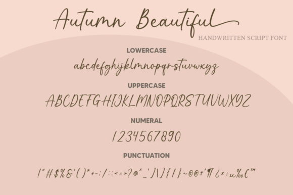 Autumn Beautiful Font Poster 8