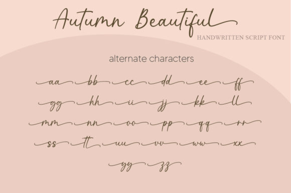 Autumn Beautiful Font Poster 9