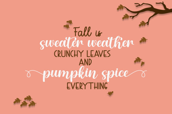 Autumn Celebrate Font Poster 2