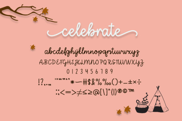 Autumn Celebrate Font Poster 8