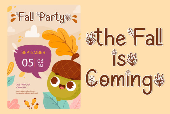 Autumn Ceria Font Poster 2