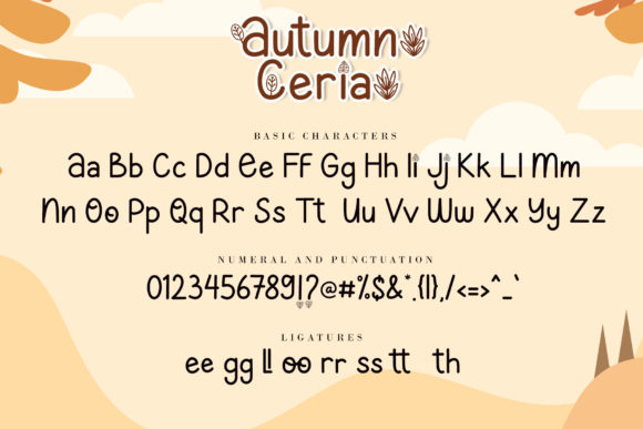 Autumn Ceria Font Poster 7
