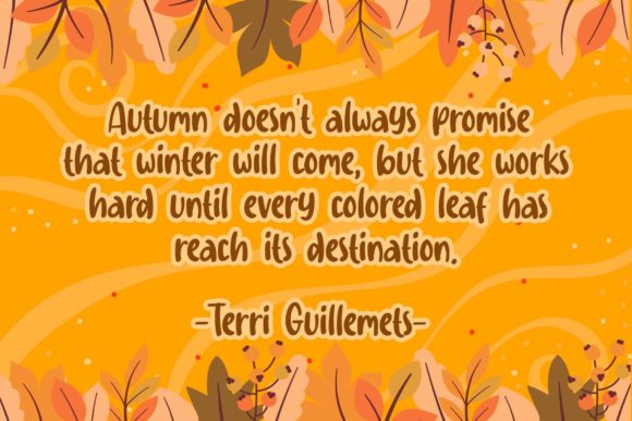 Autumn Crush Font Poster 2