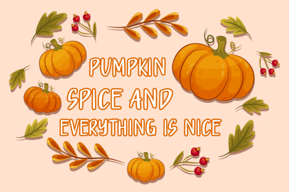 Autumn Fall Font Poster 4
