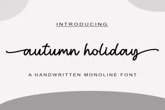 Autumn Holiday Font Poster 1