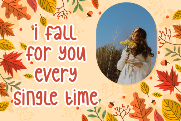 Autumn Leaves Font Poster 4
