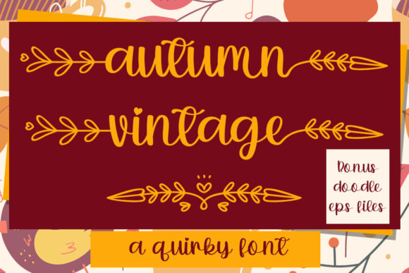 Autumn Vintage Font