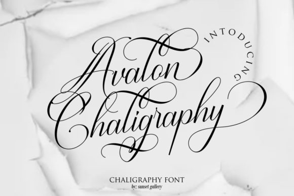 Avalon Chaligraphy Font Poster 1