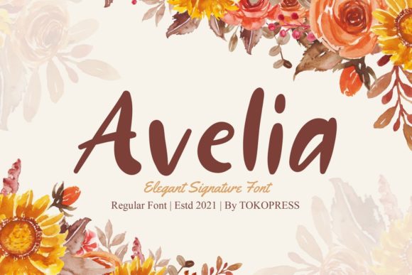 Avelia Font Poster 1