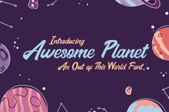 Awesome Planet Font Poster 1