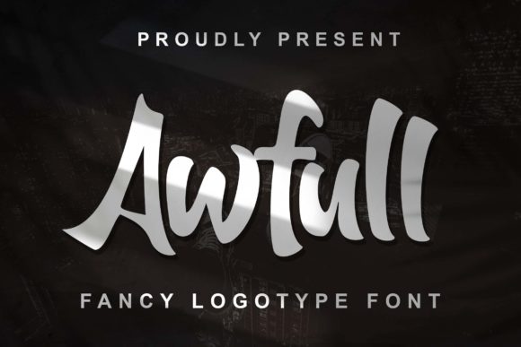 Awfull Font Poster 1