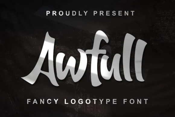 Awfull Font Awfull Font Poster 1