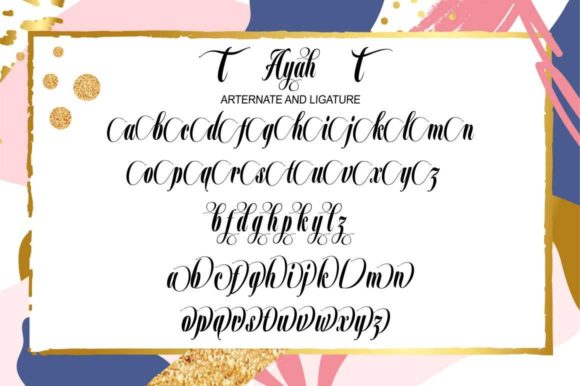 Ayah Font Poster 6