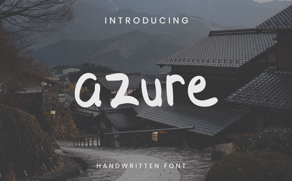 Azure Font Poster 1