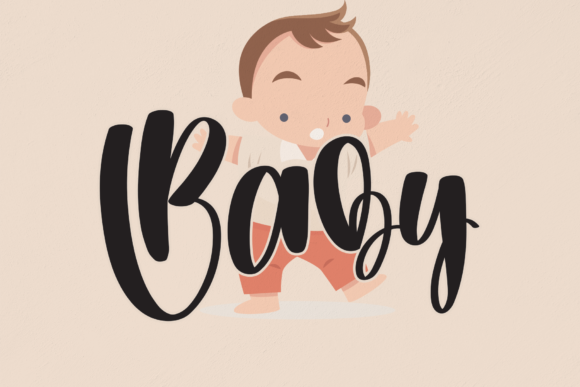 Baby Font Poster 1