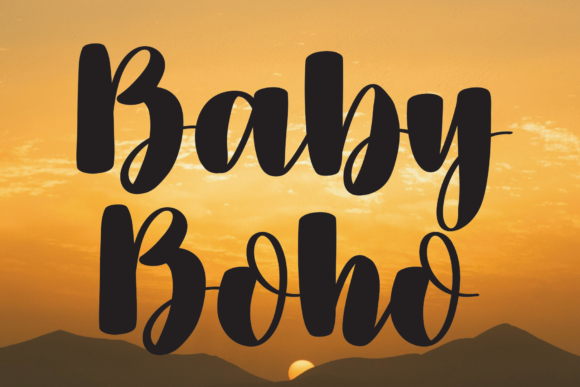 Baby Boho Font Poster 1