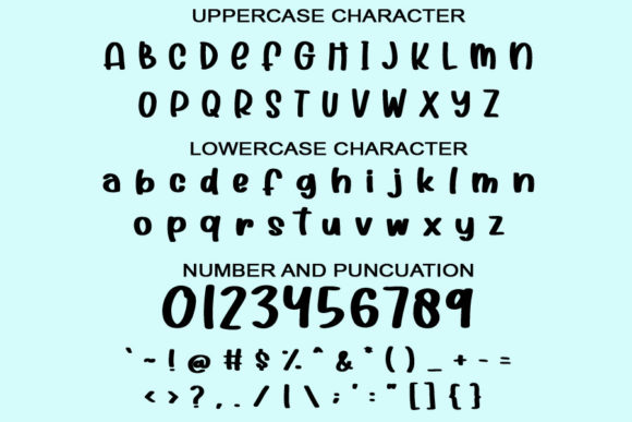 Baby Dolphin Font Poster 3