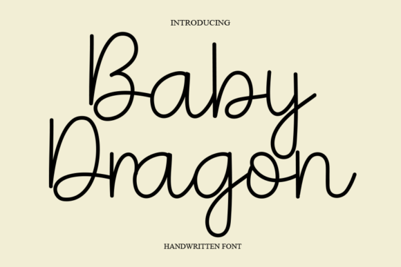 Baby Dragon Font Poster 1