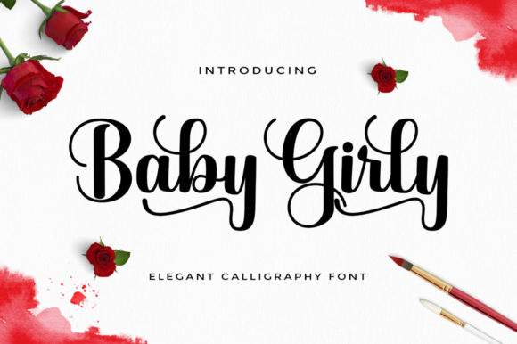 Baby Girly Font Poster 1