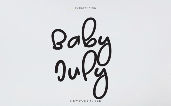 Baby July Font Poster 1