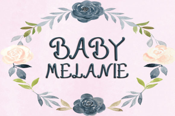 Baby Melanie Font Poster 1